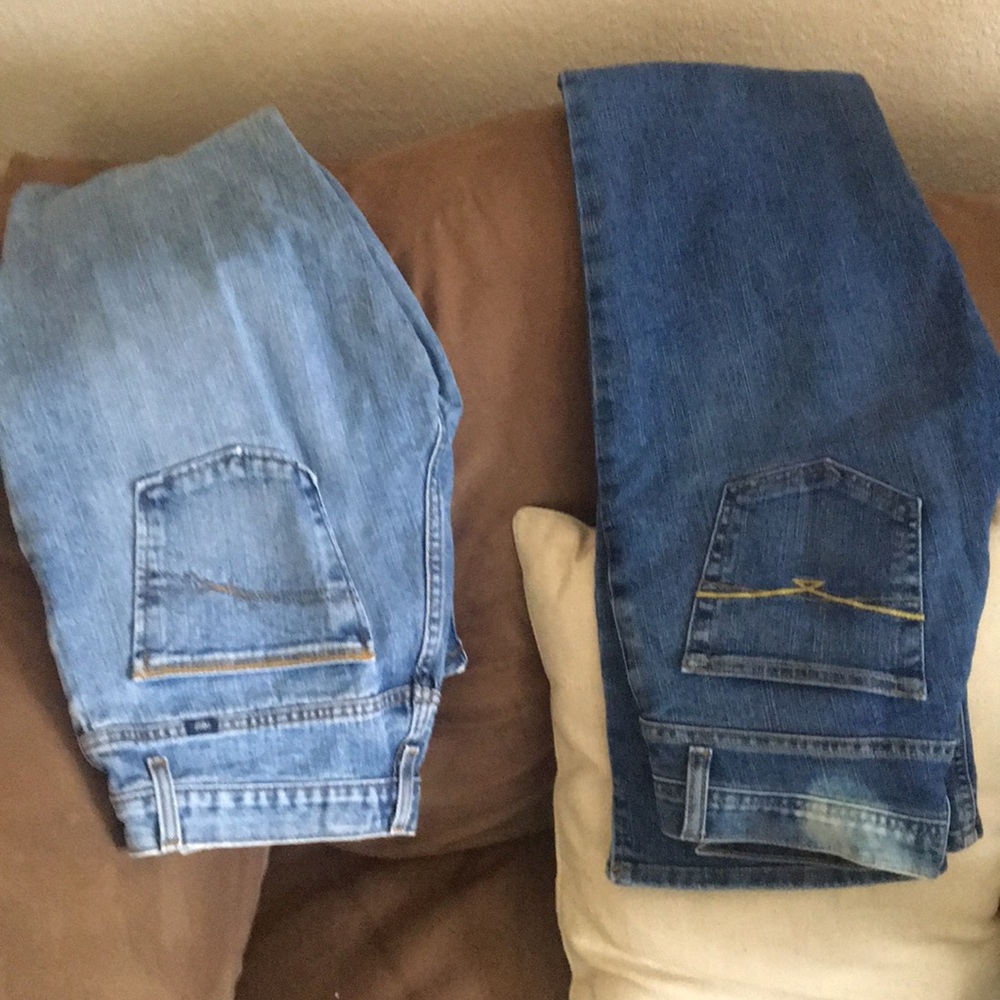 Two pair Cruel Girl riding jeans